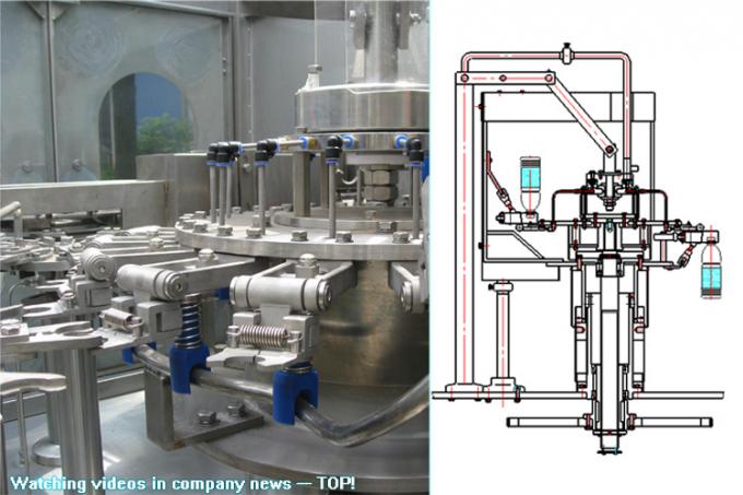 صرفه جویی در مصرف انرژی ماشین آلات تولید بطری آب خالص با کنترل PLC / پر کردن روتاری