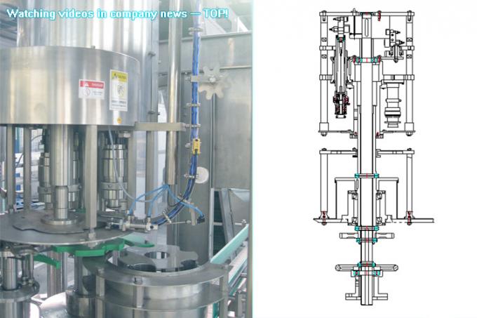 صرفه جویی در مصرف انرژی ماشین آلات تولید بطری آب خالص با کنترل PLC / پر کردن روتاری